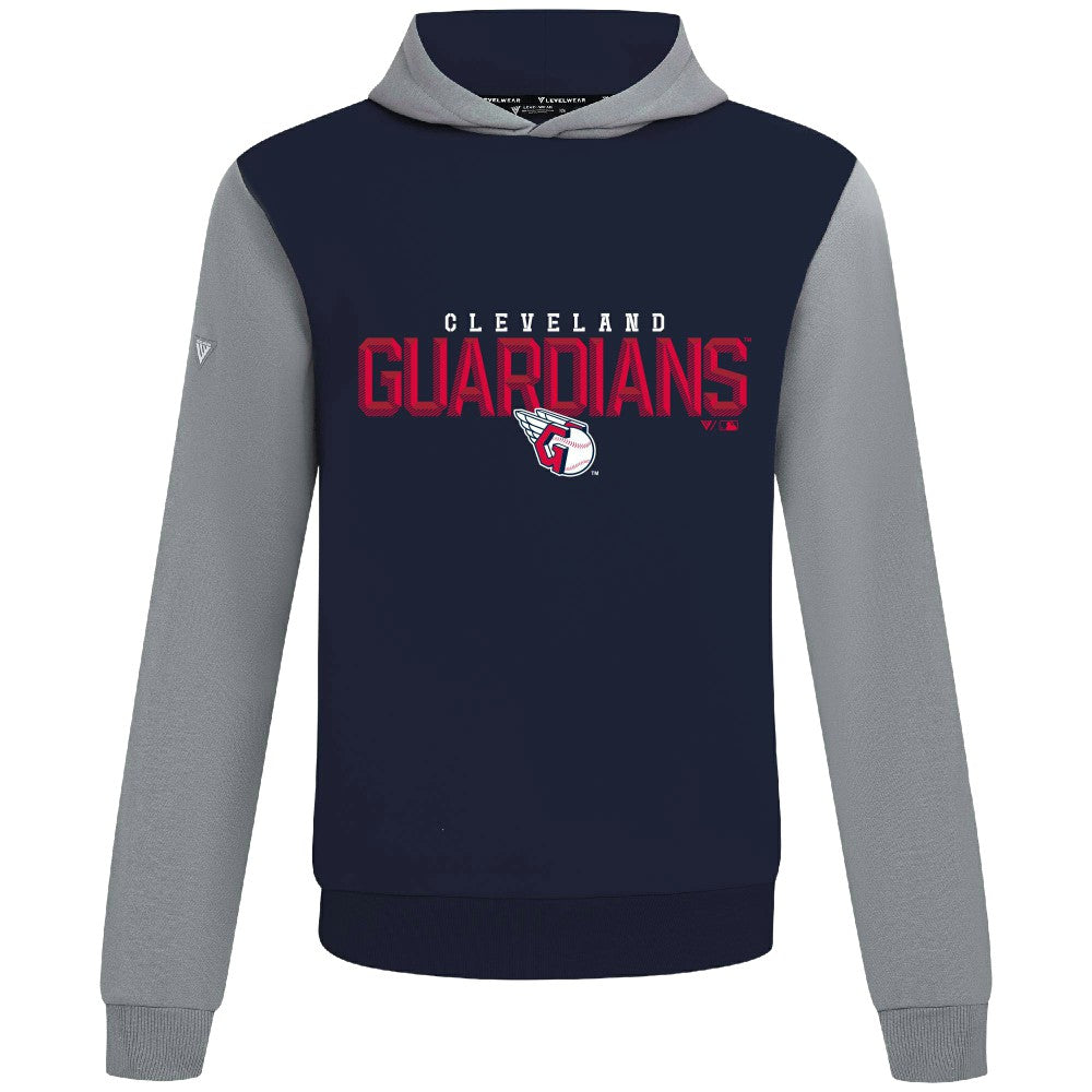 Cleveland Guardians Levelwear Throwback Carve Ultimate Hoodie - Navy Hoodies