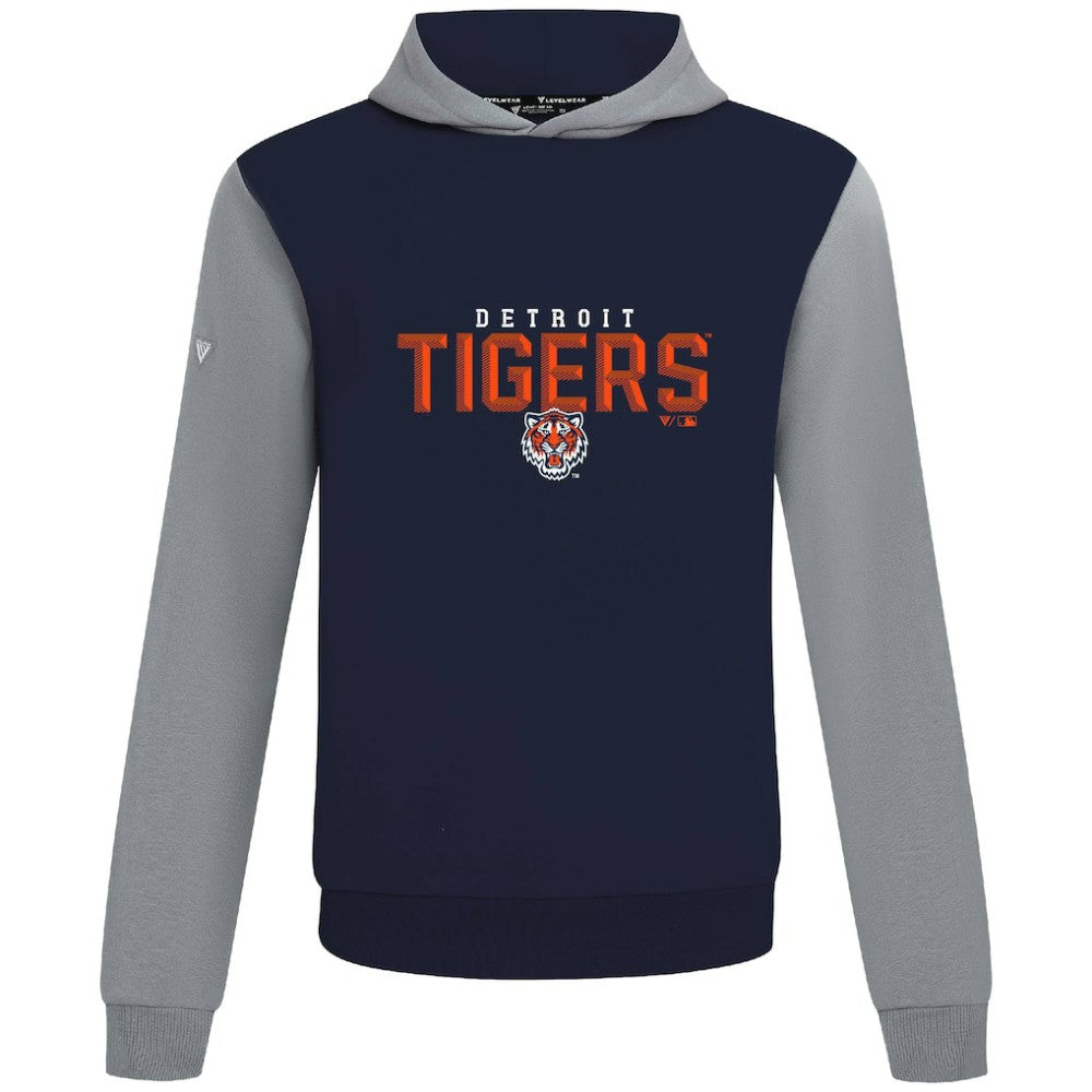 Detroit Tigers Levelwear Throwback Carve Ultimate Hoodie - Navy Hoodies
