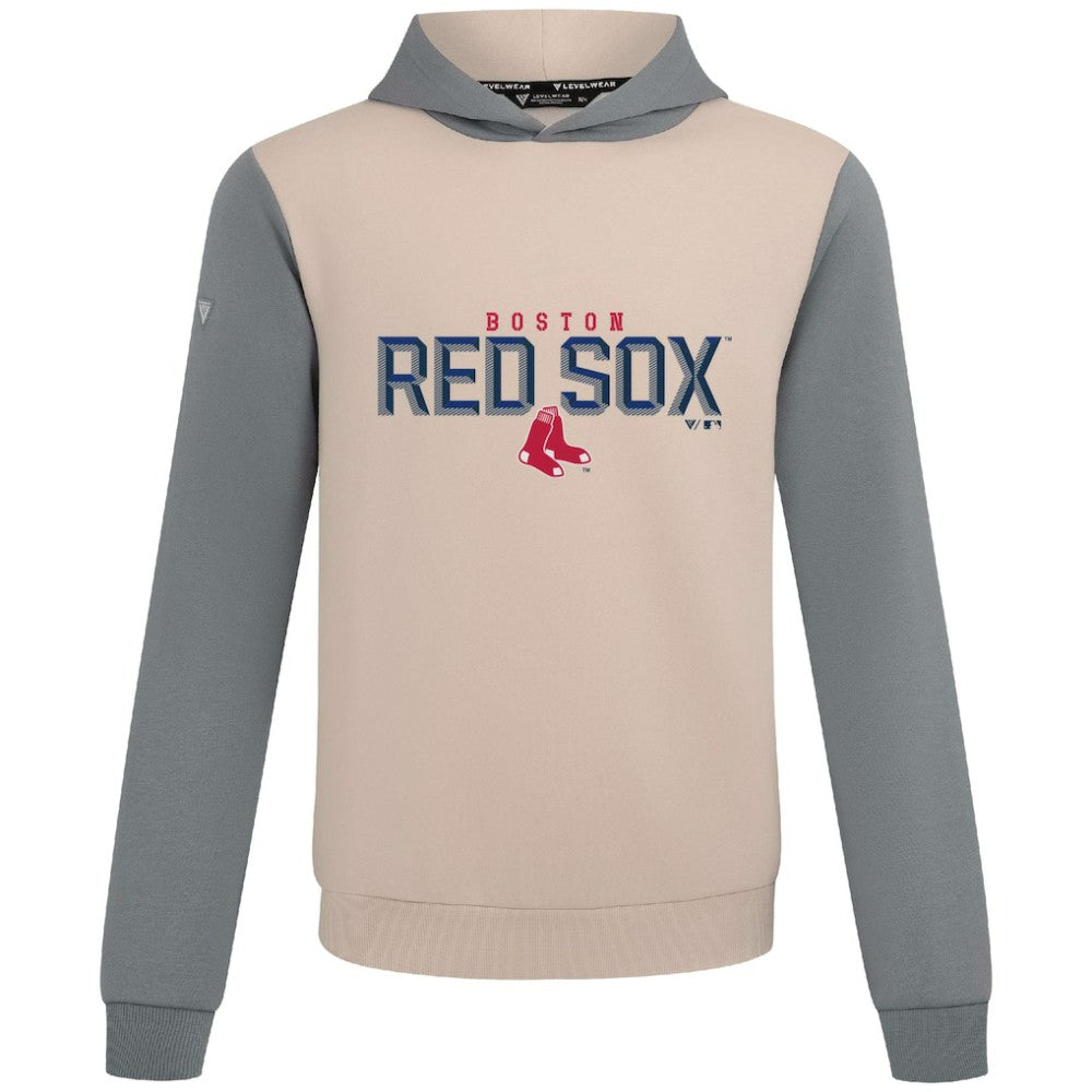 Boston Red Sox Levelwear Throwback Carve Ultimate Hoodie - Sand Hoodies
