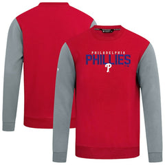 Philadelphia Phillies Levelwear Throwback Ultimate Carve Sweatshirt - Red Sweatshirts