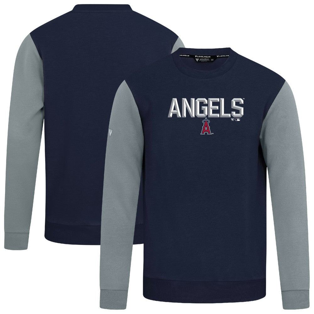 Los Angeles Angels Levelwear Throwback Ultimate Carve Sweatshirt - Navy Sweatshirts