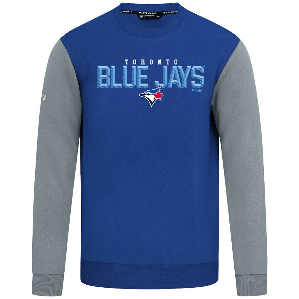 Toronto Blue Jays Levelwear Throwback Ultimate Carve Sweatshirt - Royal Sweatshirts