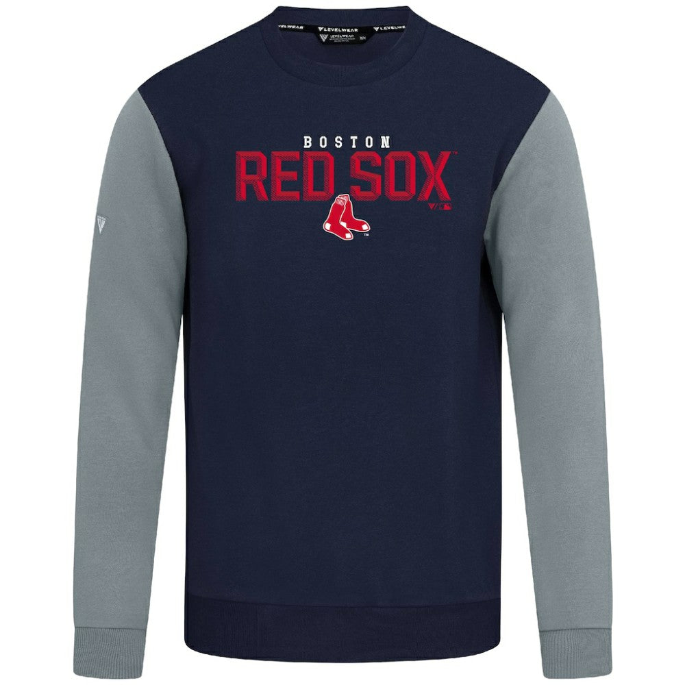 Boston Red Sox Levelwear Throwback Ultimate Carve Sweatshirt - Navy Sweatshirts