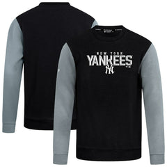 New York Yankees Levelwear Throwback Ultimate Carve Sweatshirt - Black Sweatshirts