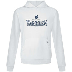 New York Yankees Levelwear Relay Journey Pullover Hoodie - White Hoodies