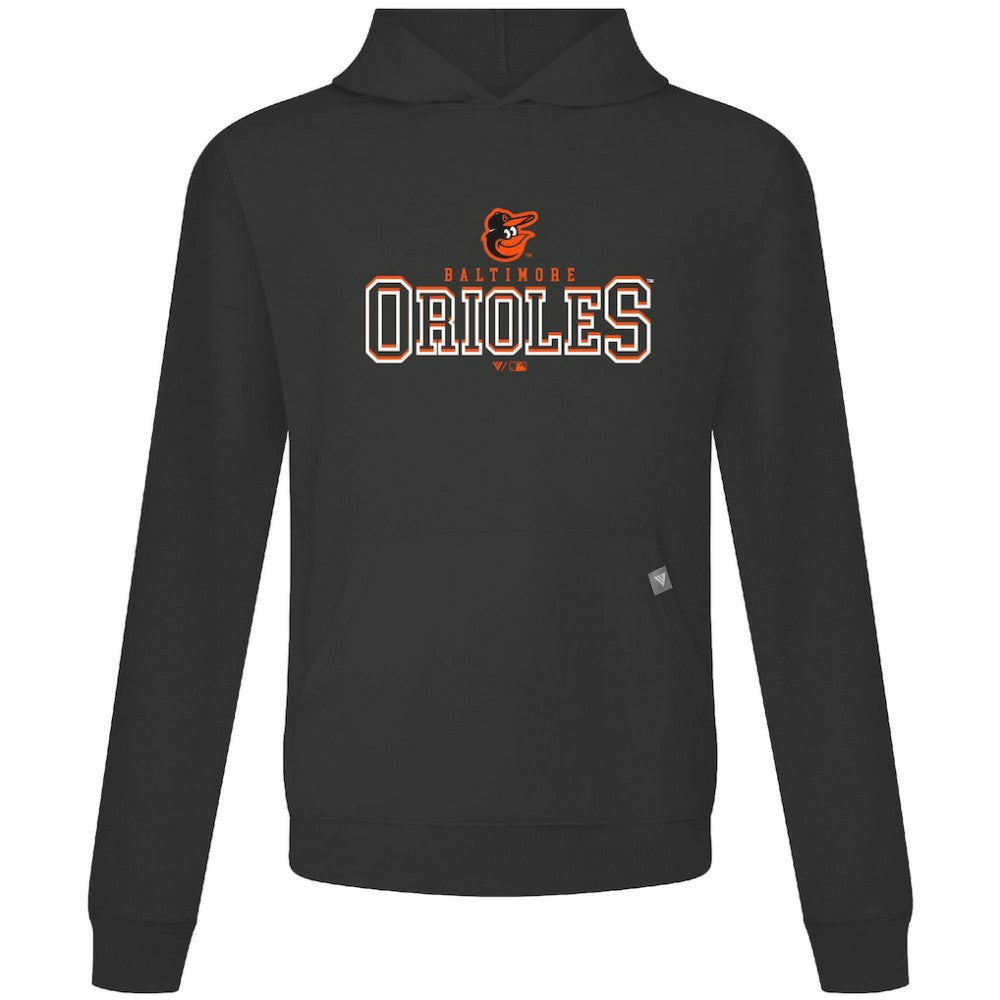 Baltimore Orioles Levelwear Relay Journey Pullover Hoodie - Black Hoodies