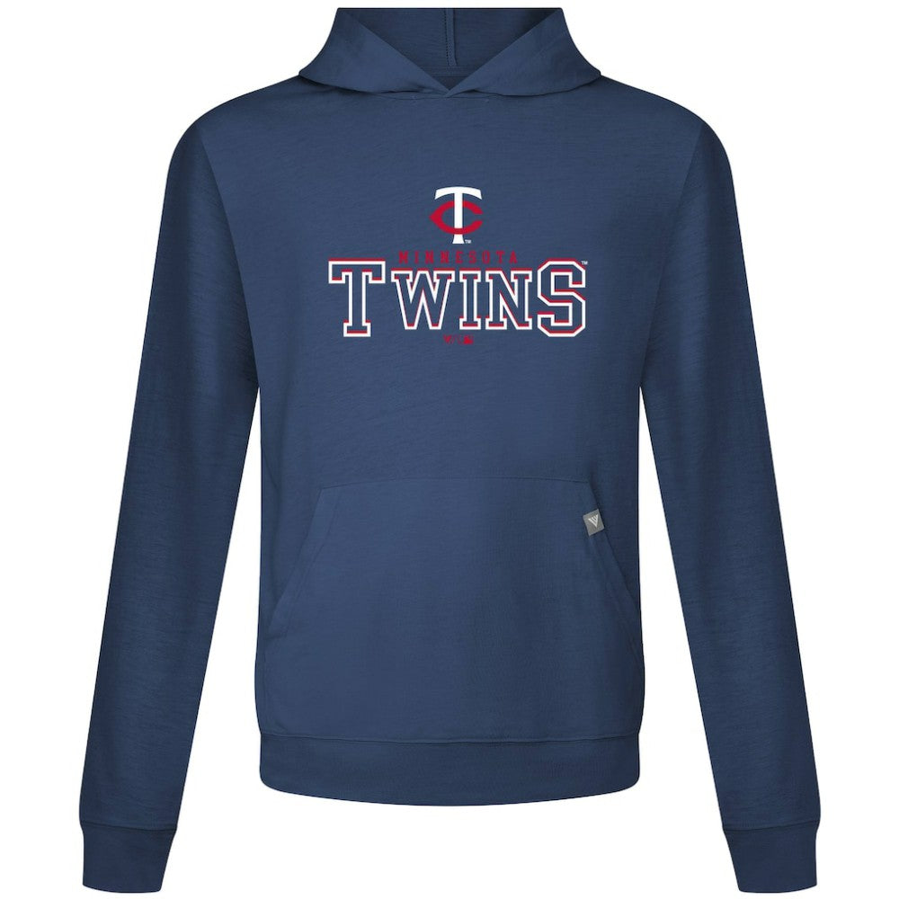 Minnesota Twins Levelwear Relay Journey Pullover Hoodie - Navy Hoodies