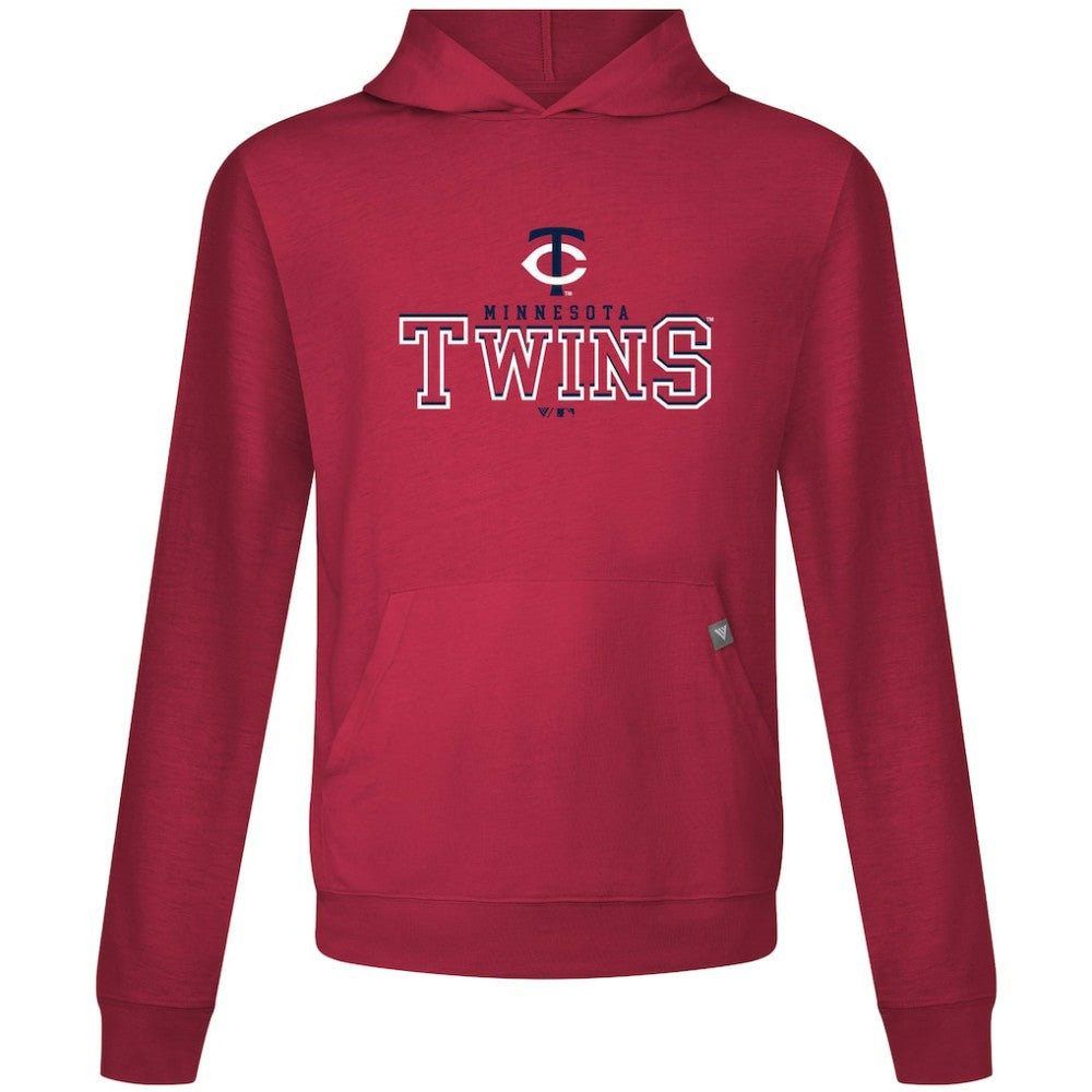 Minnesota Twins Levelwear Relay Journey Pullover Hoodie - Red Hoodies