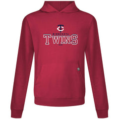 Minnesota Twins Levelwear Relay Journey Pullover Hoodie - Red Hoodies