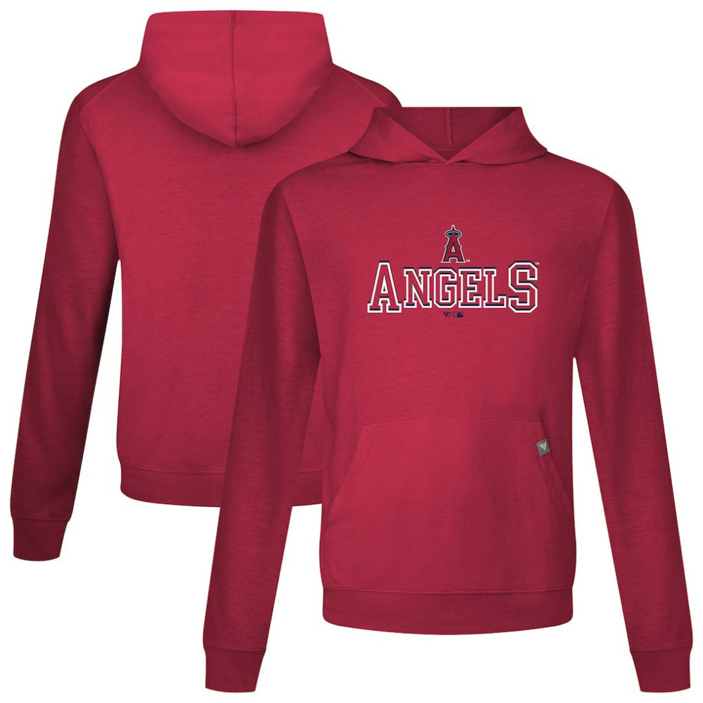 Los Angeles Angels Levelwear Relay Journey Pullover Hoodie - Red Hoodies