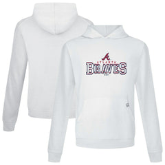 Atlanta Braves Levelwear Relay Journey Pullover Hoodie - White Hoodies