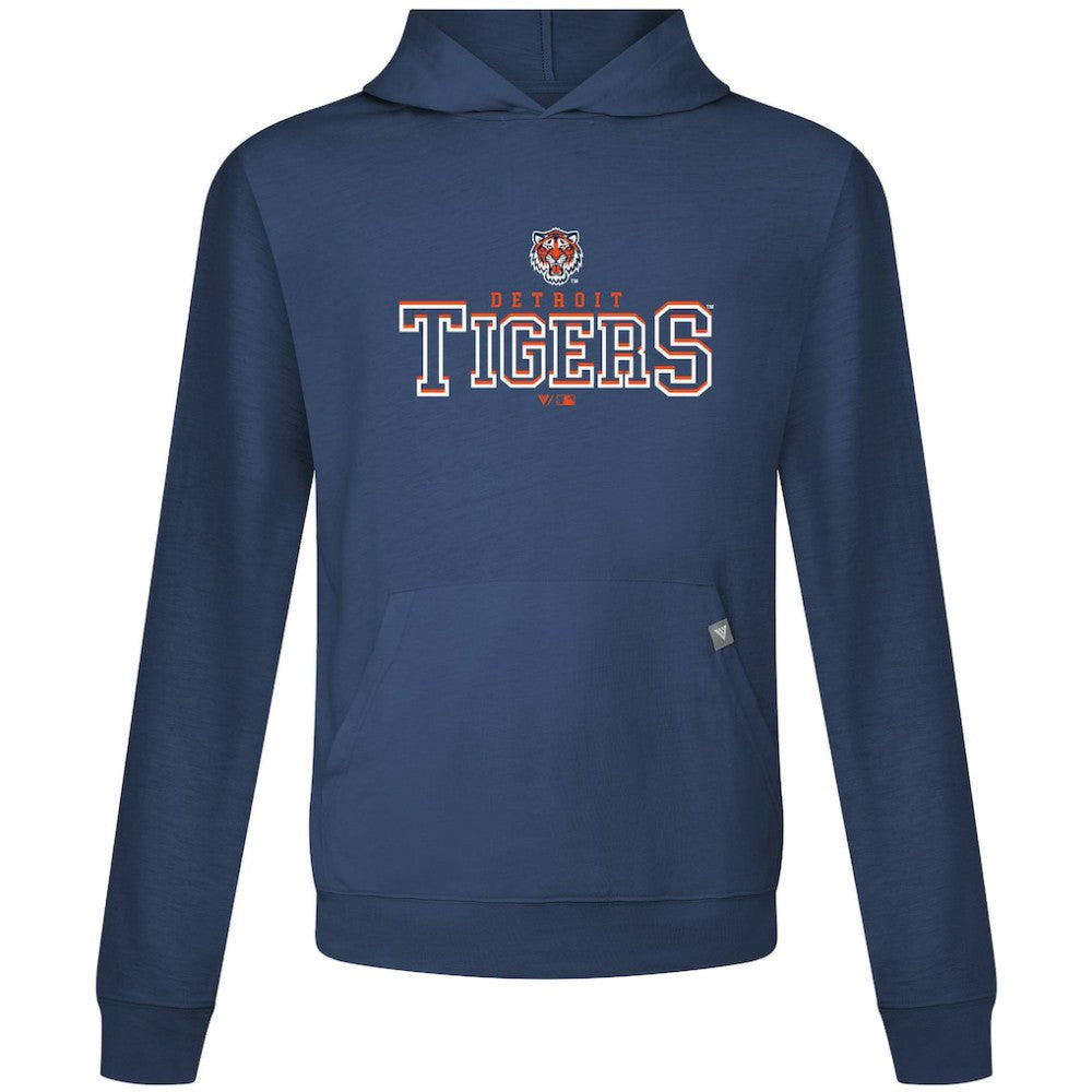 Detroit Tigers Levelwear Relay Journey Pullover Hoodie - Navy Hoodies