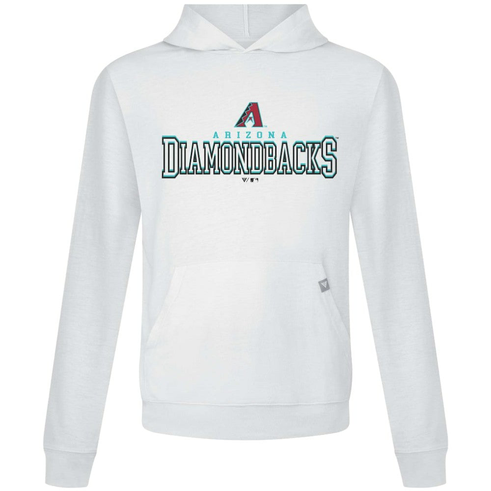 Arizona Diamondbacks Levelwear Relay Journey Pullover Hoodie - White Hoodies