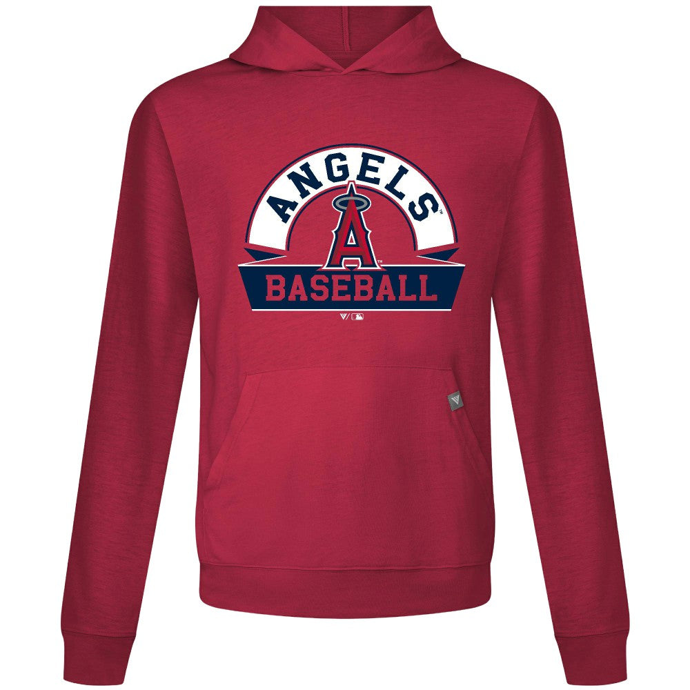 Los Angeles Angels Levelwear Relay Banner Arch Pullover Hoodie - Red Hoodies