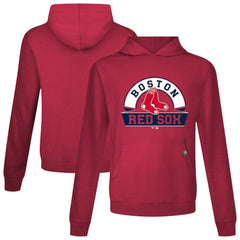 Boston Red Sox Levelwear Relay Banner Arch Pullover Hoodie - Red Hoodies