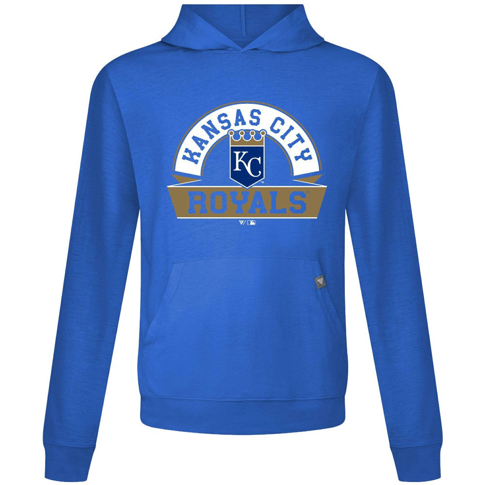 Kansas City Royals Levelwear Relay Banner Arch Pullover Hoodie - Royal Hoodies