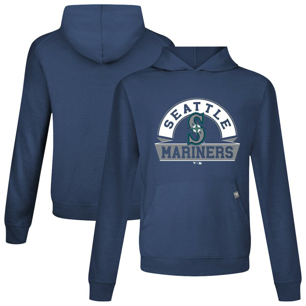 Seattle Mariners Levelwear Relay Banner Arch Pullover Hoodie - Navy Hoodies