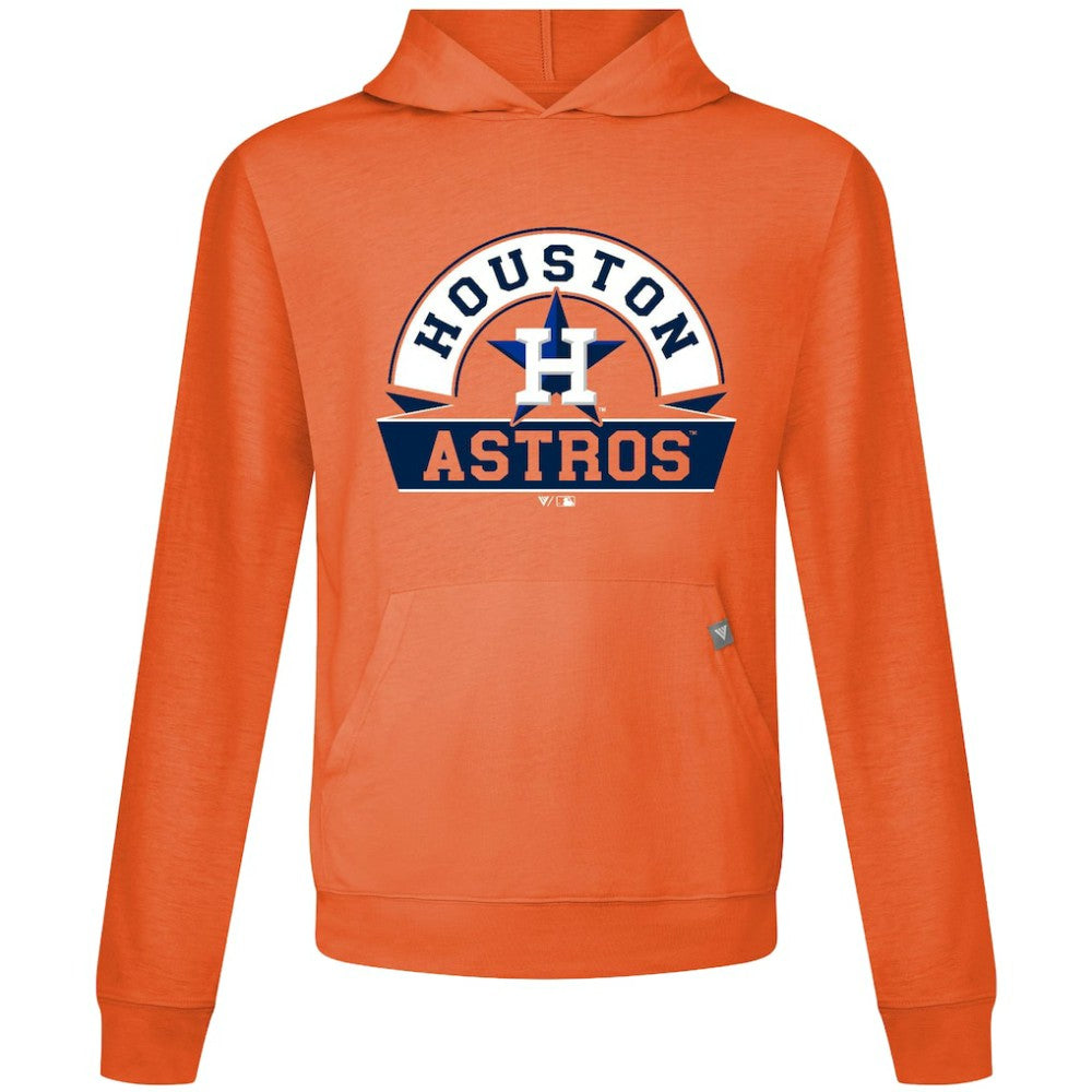 Houston Astros Levelwear Relay Banner Arch Pullover Hoodie - Orange Hoodies