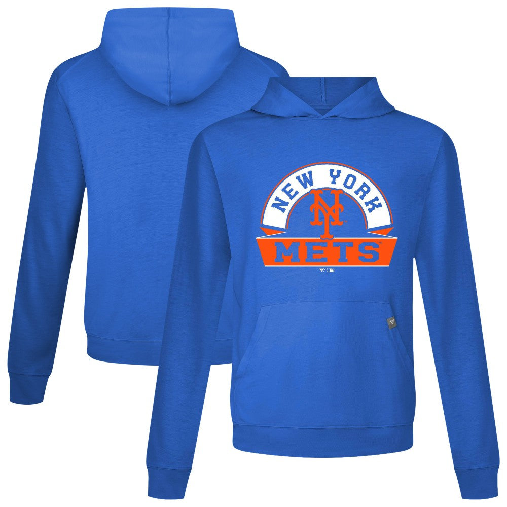 New York Mets Levelwear Relay Banner Arch Pullover Hoodie - Royal Hoodies