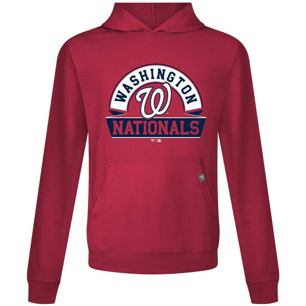 Washington Nationals Levelwear Relay Banner Arch Pullover Hoodie - Red Hoodies