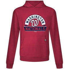 Washington Nationals Levelwear Relay Banner Arch Pullover Hoodie - Red Hoodies