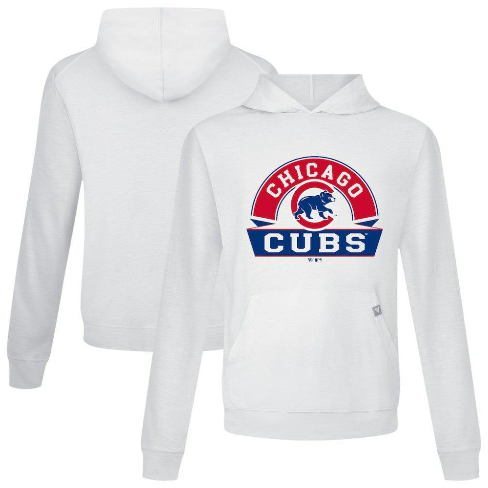 Chicago Cubs Levelwear Relay Banner Arch Pullover Hoodie - White Hoodies