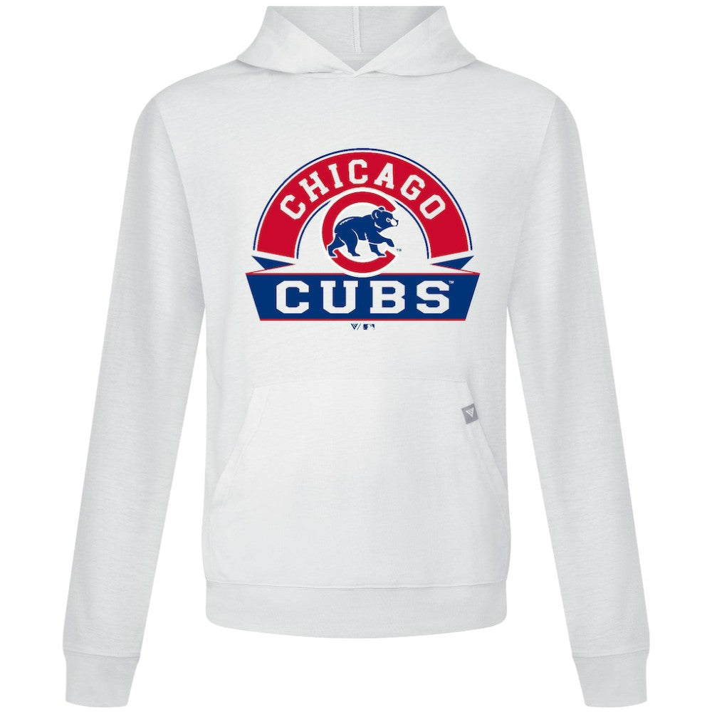 Chicago Cubs Levelwear Relay Banner Arch Pullover Hoodie - White Hoodies