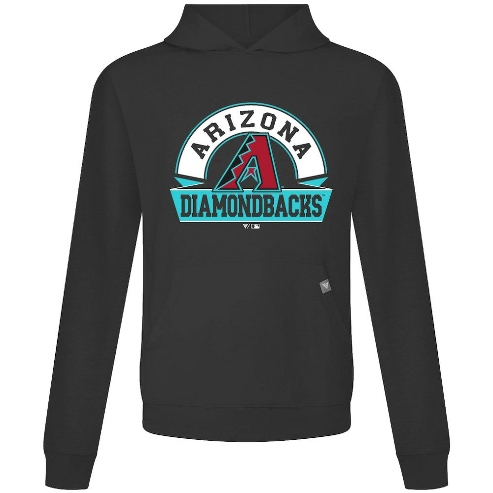 Arizona Diamondbacks Levelwear Relay Banner Arch Pullover Hoodie - Black Hoodies
