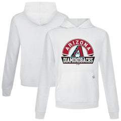 Arizona Diamondbacks Levelwear Relay Banner Arch Pullover Hoodie - White Hoodies