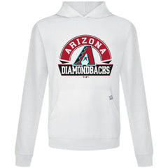Arizona Diamondbacks Levelwear Relay Banner Arch Pullover Hoodie - White Hoodies