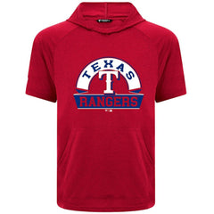 Texas Rangers Levelwear Phase Banner Arch Hoodie T-Shirt - Red Hoodies