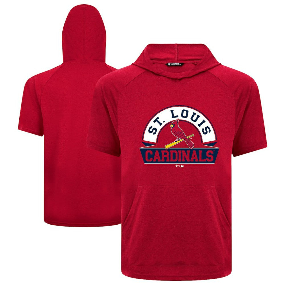 St. Louis Cardinals Levelwear Phase Banner Arch Hoodie T-Shirt - Red Hoodies