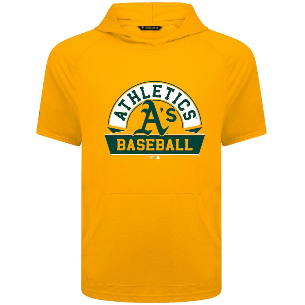 Athletics Levelwear Phase Banner Arch Hoodie T-Shirt - Gold Hoodies
