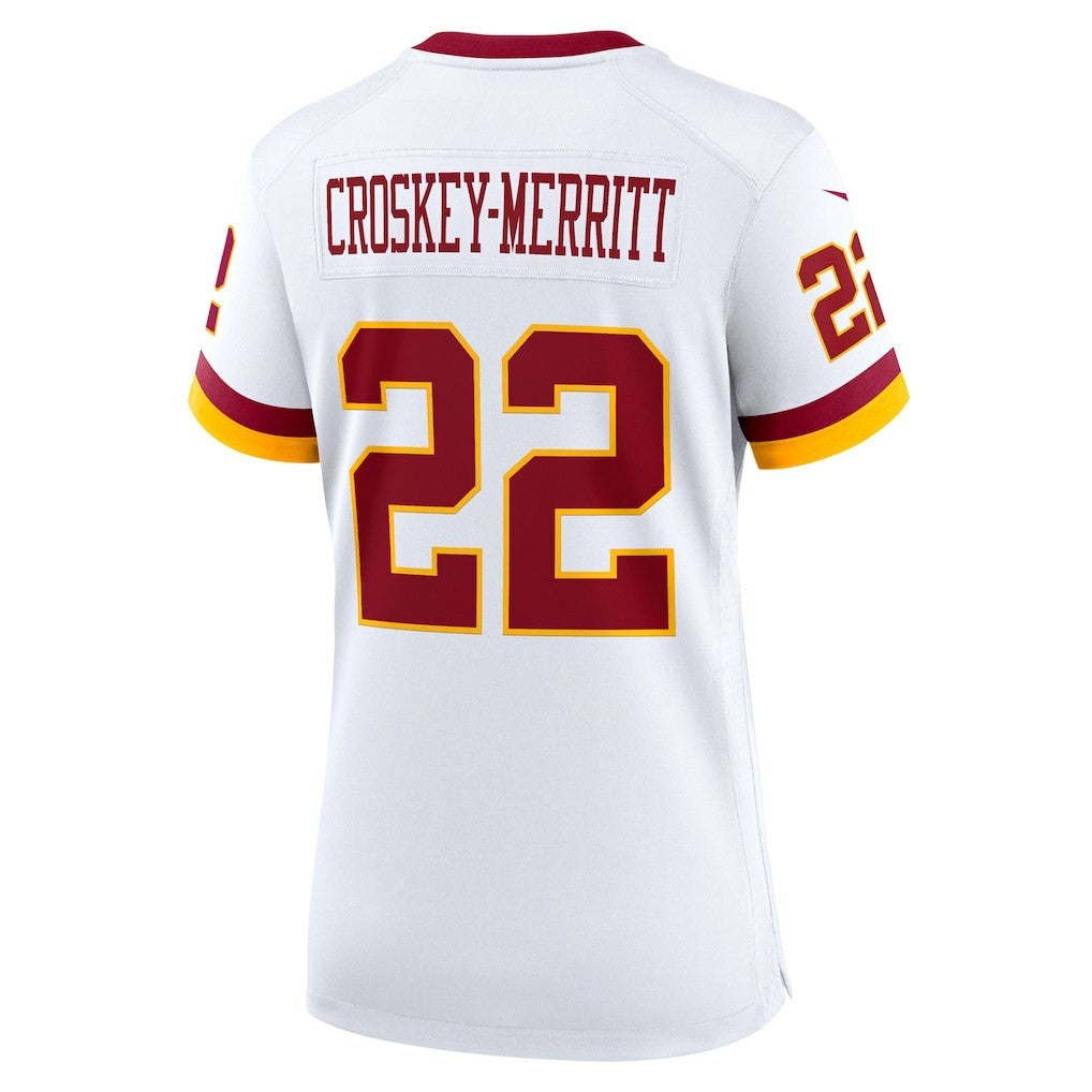 Jacory Croskey-Merritt Washington Commanders Women's Game Super Bowl Era Jersey - White Jerseys