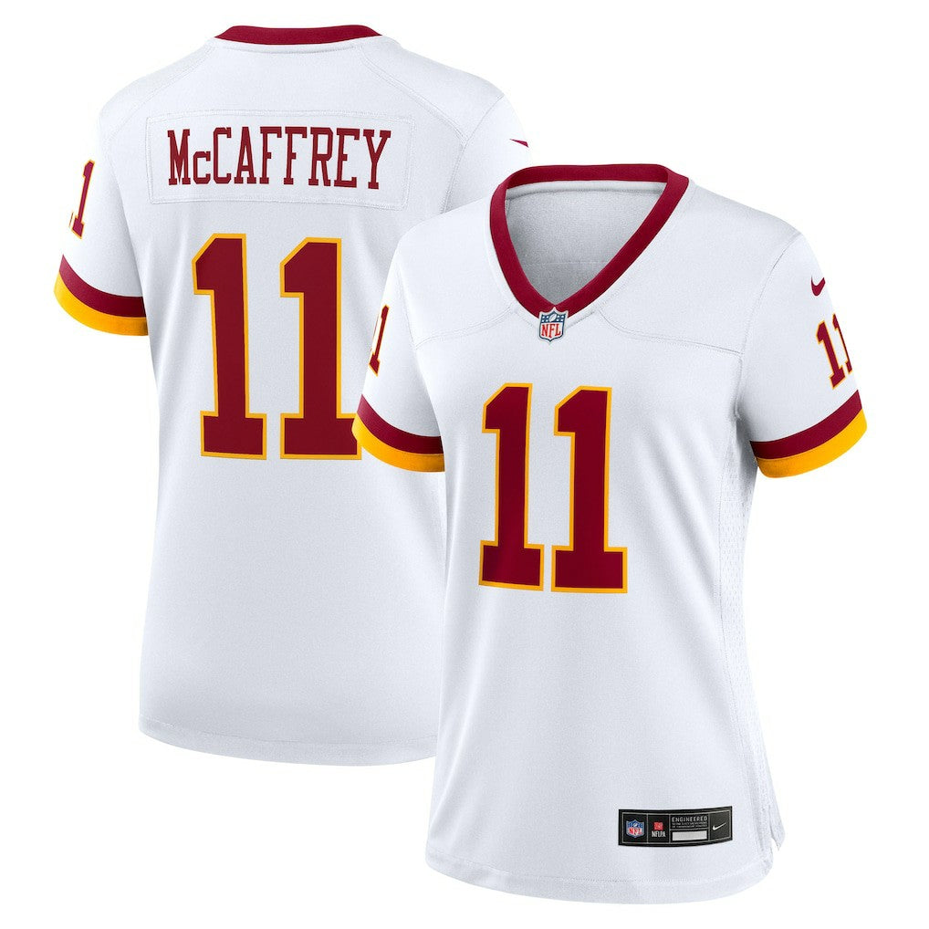 Luke McCaffrey Washington Commanders Women's Game Super Bowl Era Jersey - White Jerseys