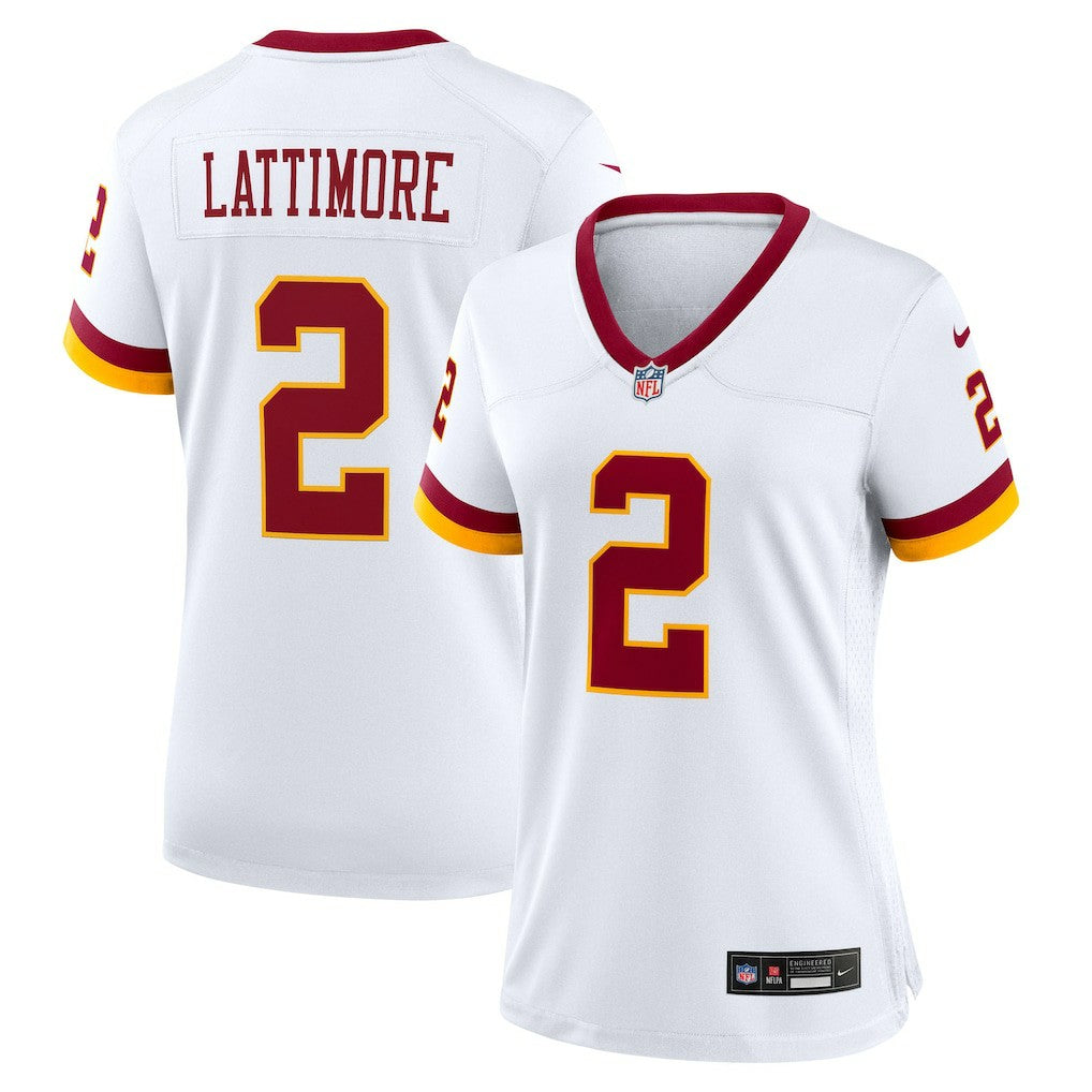 Marshon Lattimore Washington Commanders Women's Game Super Bowl Era Jersey - White Jerseys