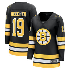 John Beecher Boston Bruins Fanatics Women's Home Breakaway Player Jersey - Black | US 203412396