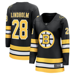 Elias Lindholm Boston Bruins Fanatics Women's Home Breakaway Player Jersey - Black | US 203412402