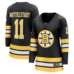 Casey Mittelstadt Boston Bruins Fanatics Women's Home Breakaway Player Jersey - Black | US 203412403