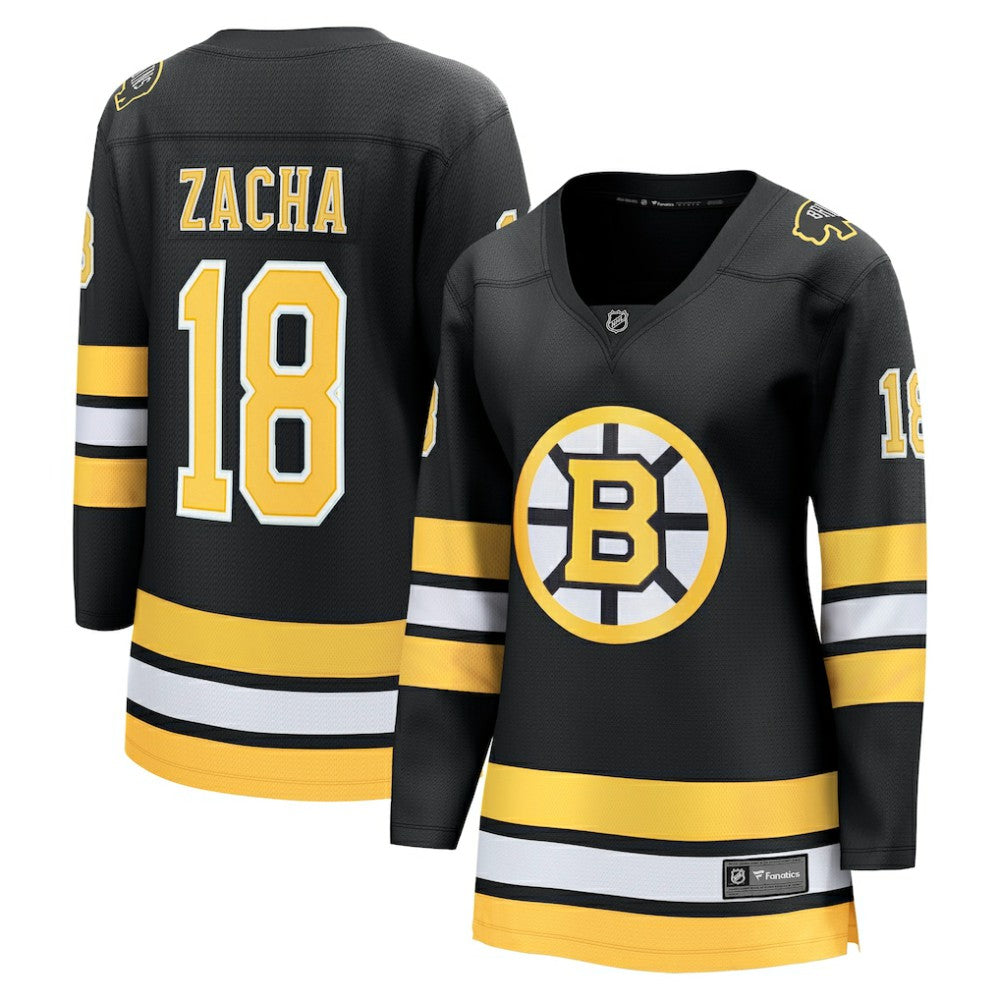 Pavel Zacha Boston Bruins Fanatics Women's Home Breakaway Player Jersey - Black | US 203412404
