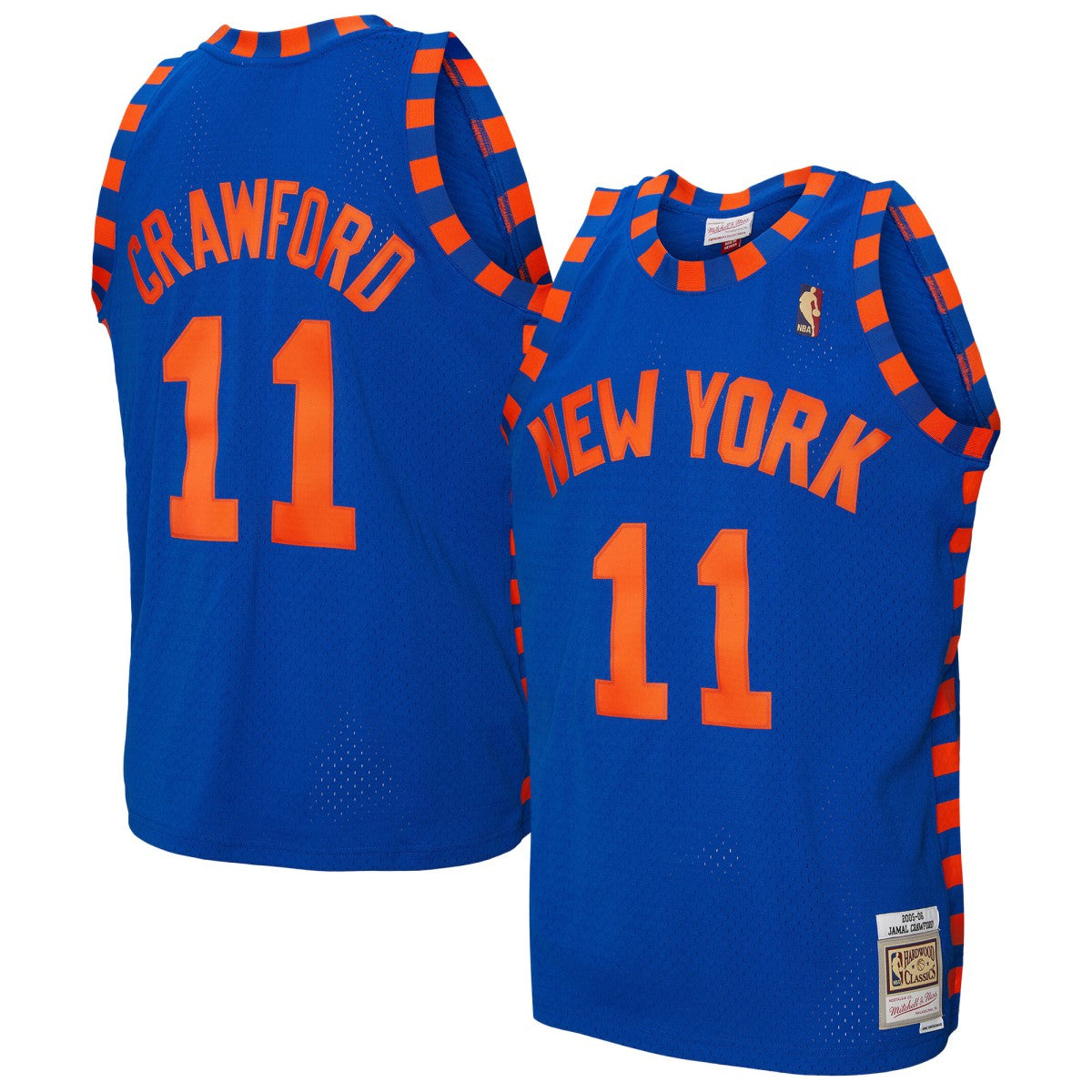Jamal Crawford New York Knicks 2005/06 Hardwood Classics Swingman Jersey Blue - Mitchell & Ness