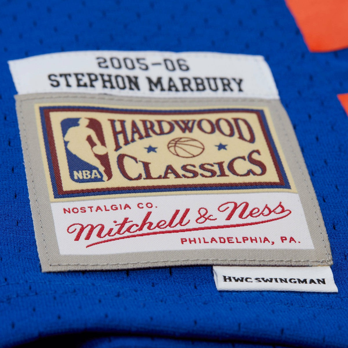 Stephon Marbury New York Knicks 2005/06 Hardwood Classics Swingman Jersey Blue - Mitchell & Ness