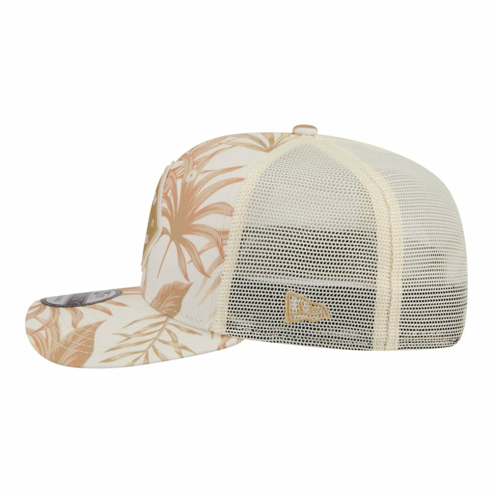 Boston Red Sox New Era Tonal Palm 9SEVENTY Adjustable Trucker Hat - Tan Hats