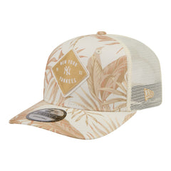 New York Yankees New Era Tonal Palm 9SEVENTY Adjustable Trucker Hat - Tan Hats