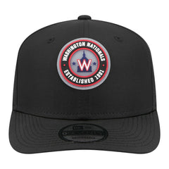 Washington Nationals New Era Circle 9SEVENTY Adjustable Hat - Black Hats