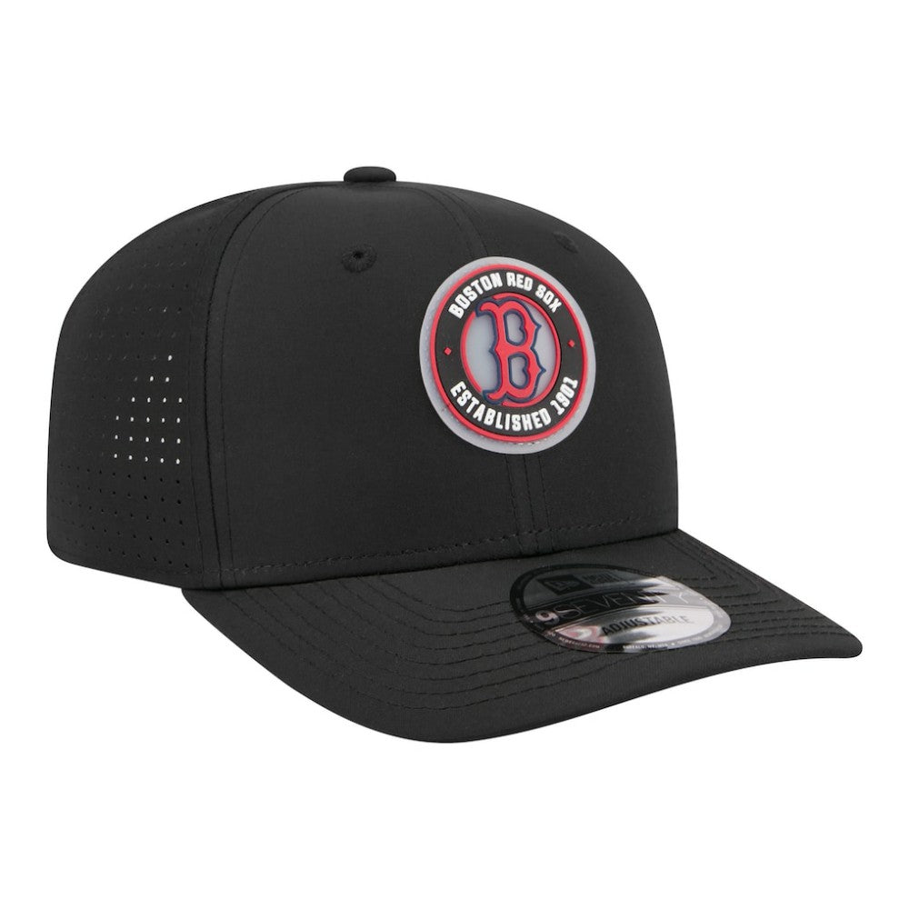 Boston Red Sox New Era Circle 9SEVENTY Adjustable Hat - Black Hats
