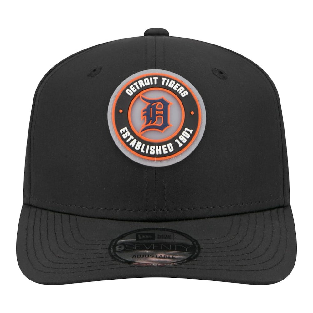 Detroit Tigers New Era Circle 9SEVENTY Adjustable Hat - Black Hats