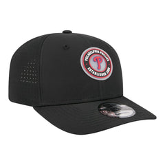 Philadelphia Phillies New Era Circle 9SEVENTY Adjustable Hat - Black Hats