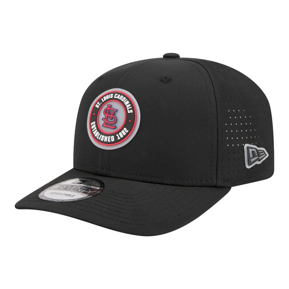St. Louis Cardinals New Era Circle 9SEVENTY Adjustable Hat - Black Hats