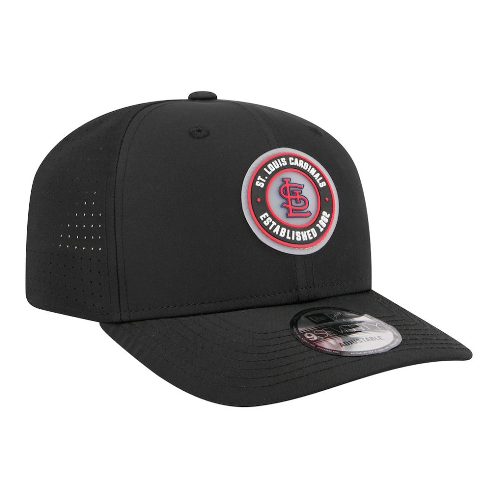 St. Louis Cardinals New Era Circle 9SEVENTY Adjustable Hat - Black Hats